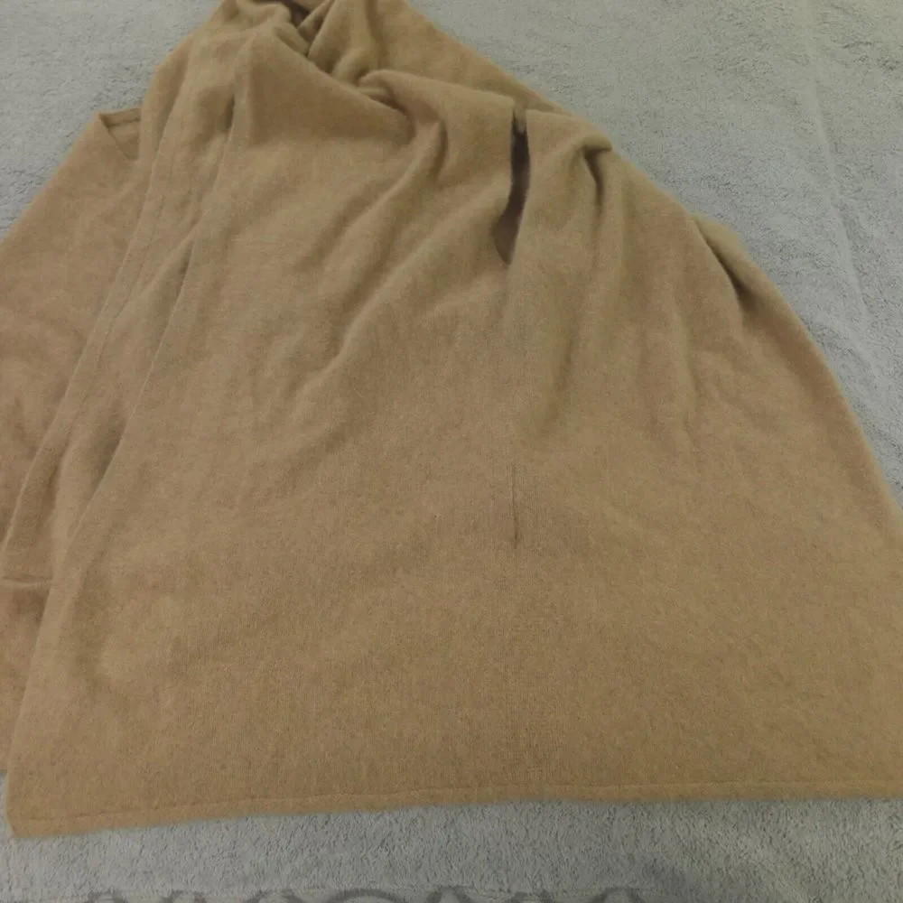 CT Plage Sweater Wrap Camel Tan Racoon Fox 2 Way Stole‎